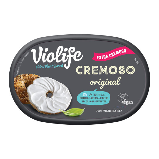 Crema vegana sabor queso original Creamy 150gr Violife