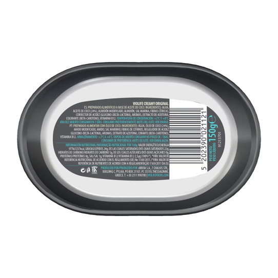 Crema vegana sabor queso original Creamy 150gr Violife 2