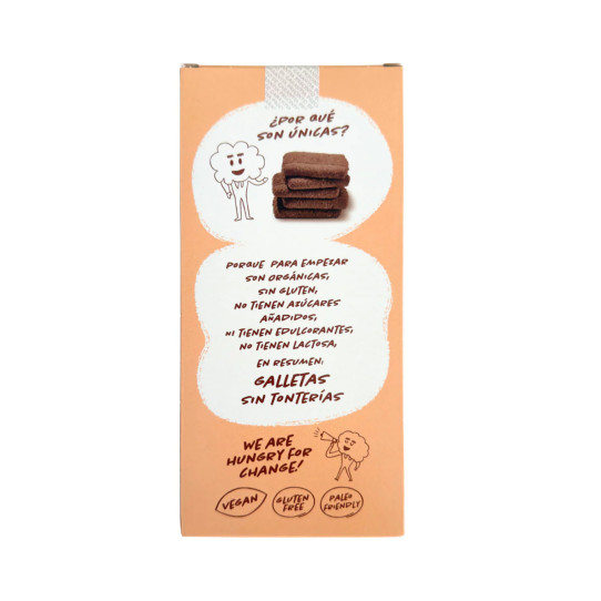 Galletas sabor cacao y naranja Bio 125g Natruly 2