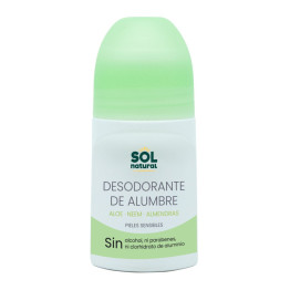 Desodorante Roll On de Alumbre aloe y neem 75 ml Sol Natural