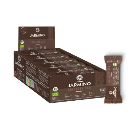 Barrita de Colageno Brownie BIO 12x55g Jarmino