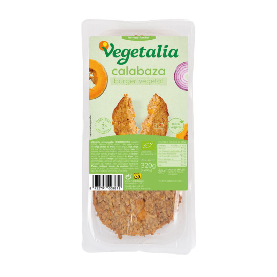 Vegeburguer de seitan y calabaza bio...