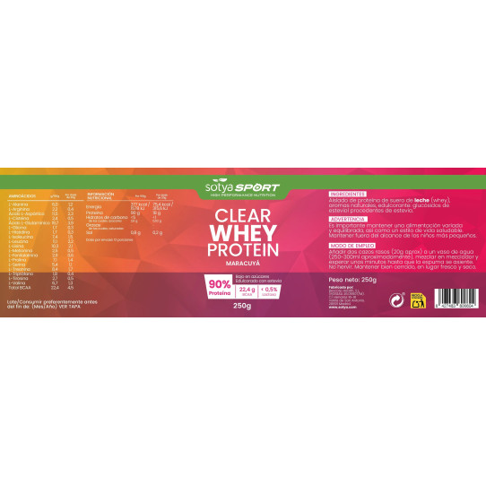 Clear Whey Protein Maracuya 250g Sotya