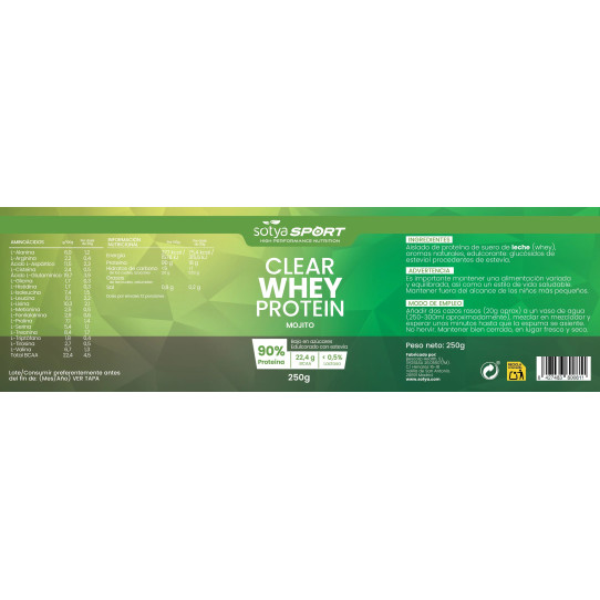 Clear Whey Protein Mojito 250g Sotya
