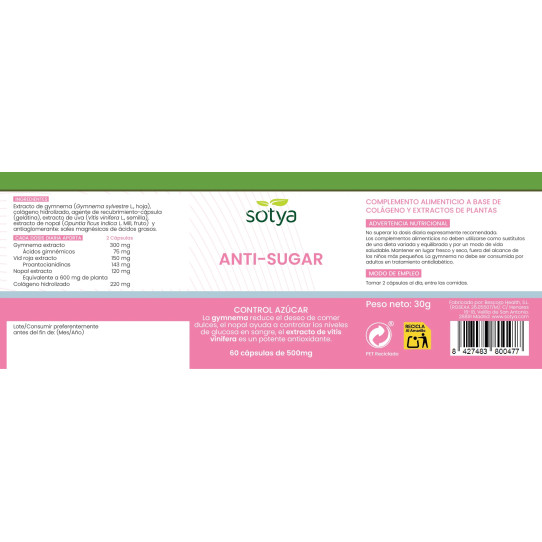 Antisugar 500mg 60 caps Sotya