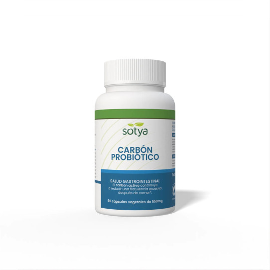 Carbon activo con probioticos 550mg...