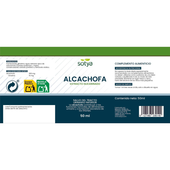 Extracto glicerinado de Alcachofa...