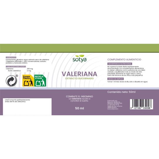 Extracto glicerinado de valeriana...