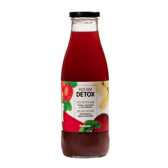 Zumo Eco Sab Detox (Fresa,Manzana,Remolacha) Bio 6x750ml Delizum