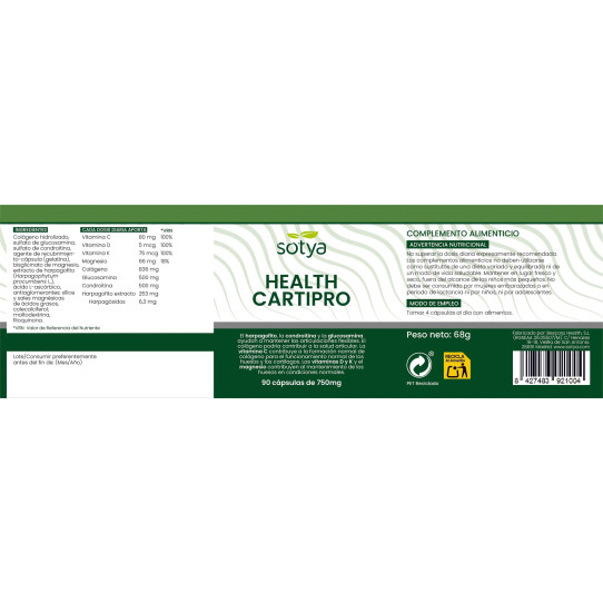 Healh Cartipro cartilagos y huesos...