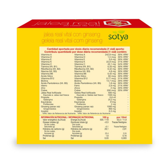 Jalea real vital con ginseng 20...