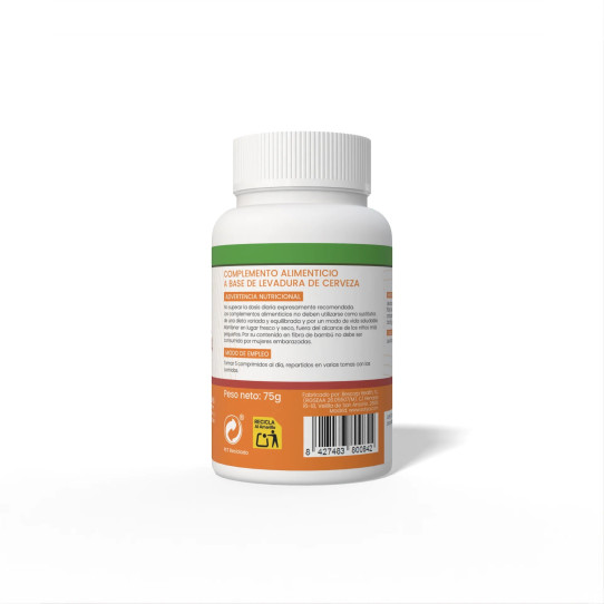 Levadura de cerveza sin gluten 500mg...