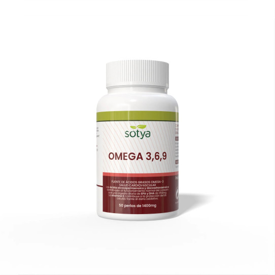 Omega 3, 6 y 9 1400mg 50 perlas Sotya