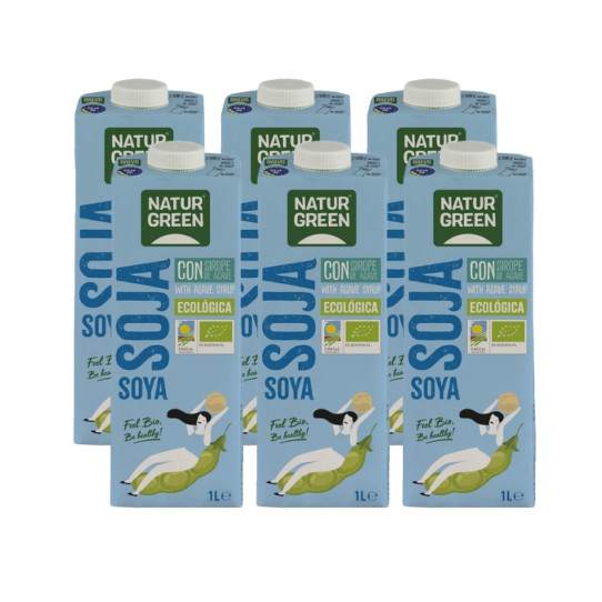 Bebida de soja con calcio bio 6x1L...