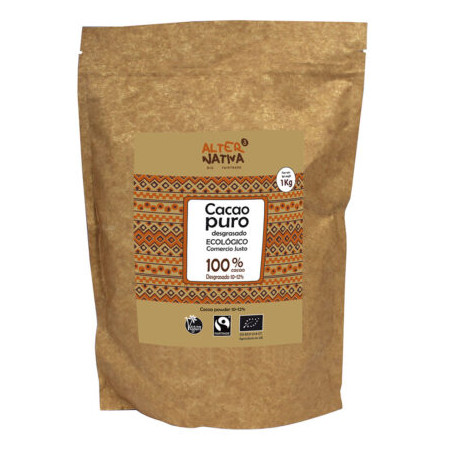 Cacao Puro Desgrasado Bio FT 1kg Alternativa3
