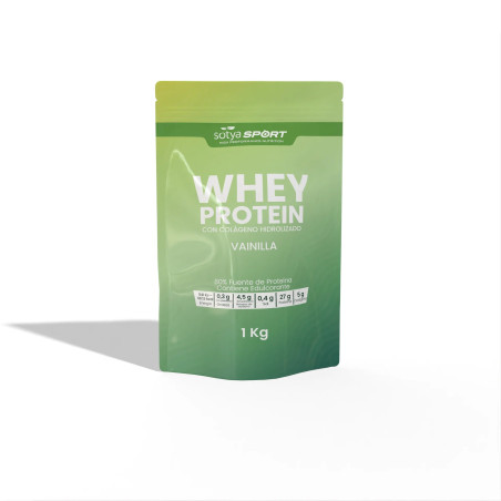 Proteina Whey de suero de leche vainilla Doypack 1 kg Sotya
