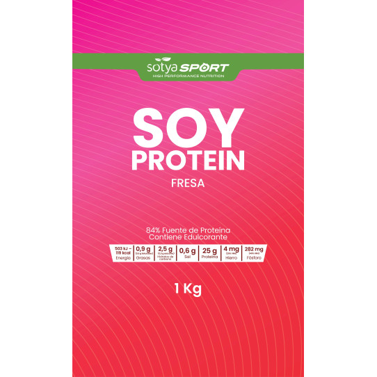 Proteina de soja isolada Fresa Doypack 1Kg Sotya