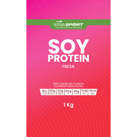 Proteina de soja isolada Fresa Doypack 1Kg Sotya