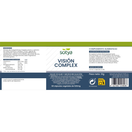 Visión Complex 520mg 60 capsulas Sotya