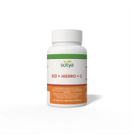 Vitamina B12+ hierro+ vit C 60 capsulas Sotya