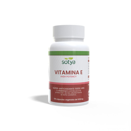 Vitamina E High Potency 500mg 100 capsulas Sotya
