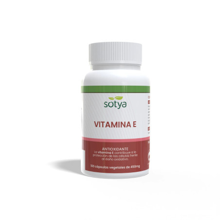 Vitamina E natural 500 mg 100 cápsulas Sotya
