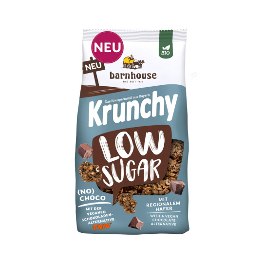 Muesli krunchy no choco bajo en azucar Bio 375g Barnhouse