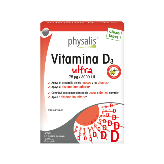 Vitamina D3 ultra 100 capsulas Physalis