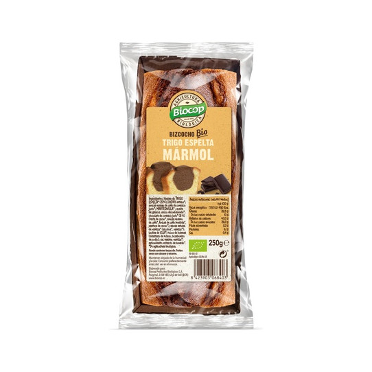 Bizcocho marmol de trigo espelta Bio 250g BiocopBizcocho marmol de trigo espelta Bio 250g Biocop