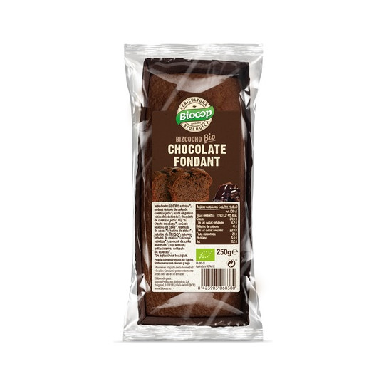 Bizcocho de chocolate fondant Bio 250g Biocop