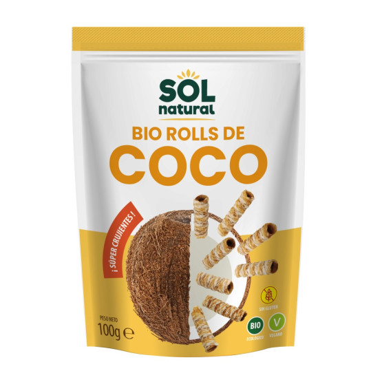 Rolls de Coco crujientes Bio 100g Sol Natural