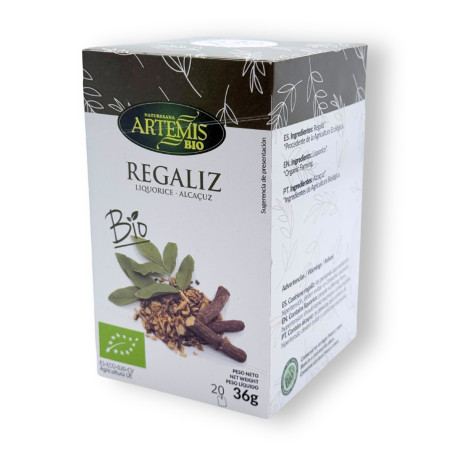 Regaliz Infusion Bio 20 filtros Artemis