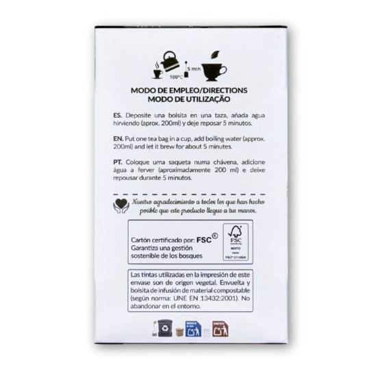 Regaliz Infusion Bio 20 filtros Artemis