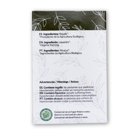 Regaliz Infusion Bio 20 filtros Artemis