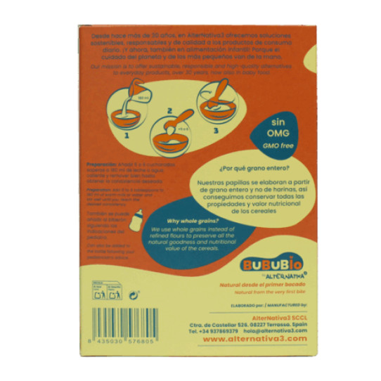 Papilla 5 cereales Bio 200g BuBuBio