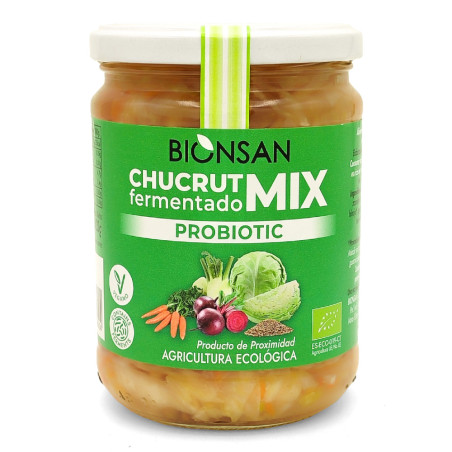 Chucrut Mix (fermentado probiotic) Bio tarro 420g Bionsan