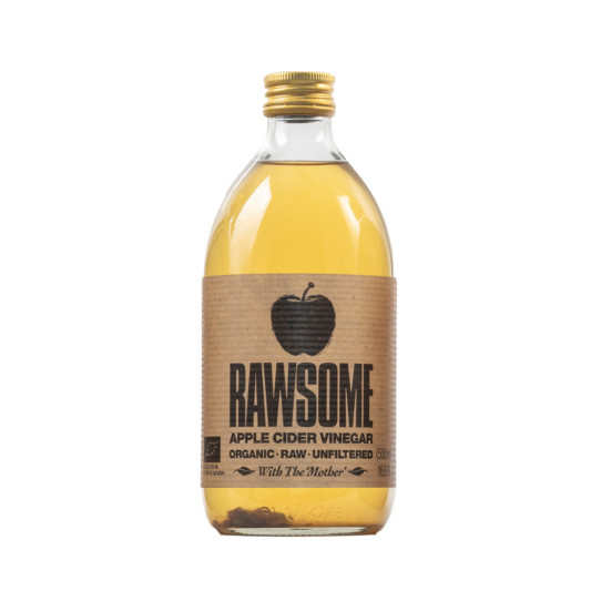 Vinagre de sidra de manzana sin filtrar Bio 500ml RAWSOME