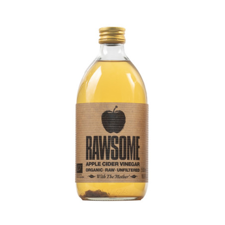 Vinagre de sidra de manzana sin filtrar Bio 500ml RAWSOME