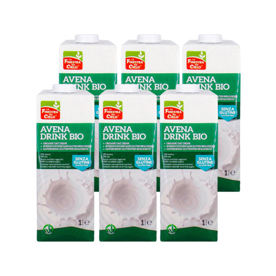 Bebida de Avena sin gluten Bio 6x1L La Finestra