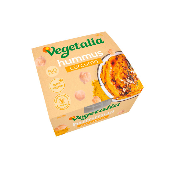 Hummus de curcuma fresco Bio 220g Vegetalia