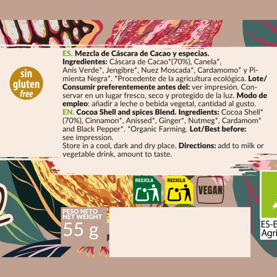 Cacao chai latte Bio 55g Artemis