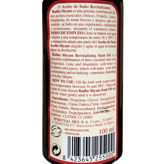 Aceite baño revitalizante 100 ml....