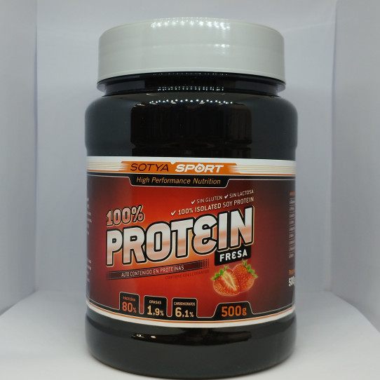 Proteina de soja isolada fresa 500g...
