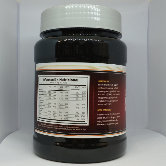 Proteina de soja isolada fresa 500g...