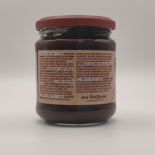 Crema de Cacao y Avellanas 43% 285g...