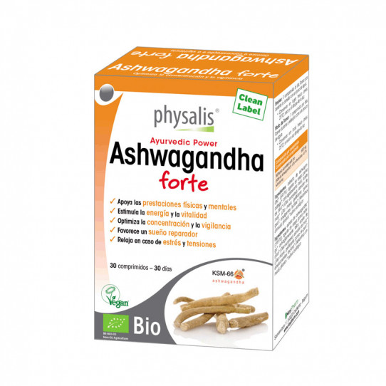 Ashwagandha Forte Bio 30 comprimidos Physalis