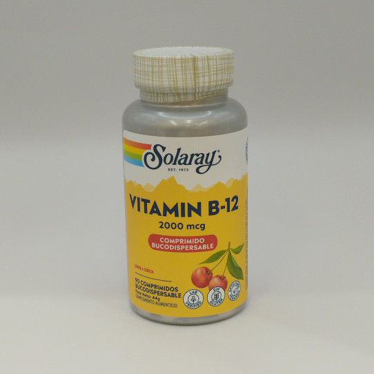 Vitamina B12 2000mcg 90comp Solaray