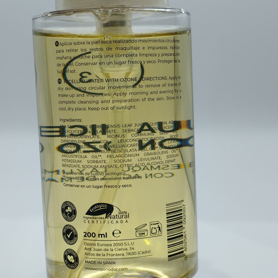 Agua Micelar con Ozono 200ml Ozono D'or