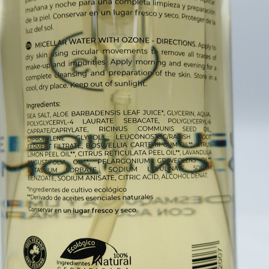 Agua Micelar con Ozono 200ml Ozono D'or