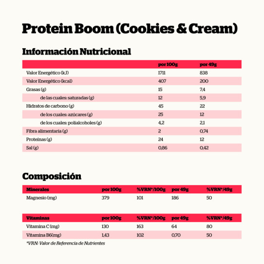 Barritas Protein Boom COOKIES-CREAM 24x49g NutriSport